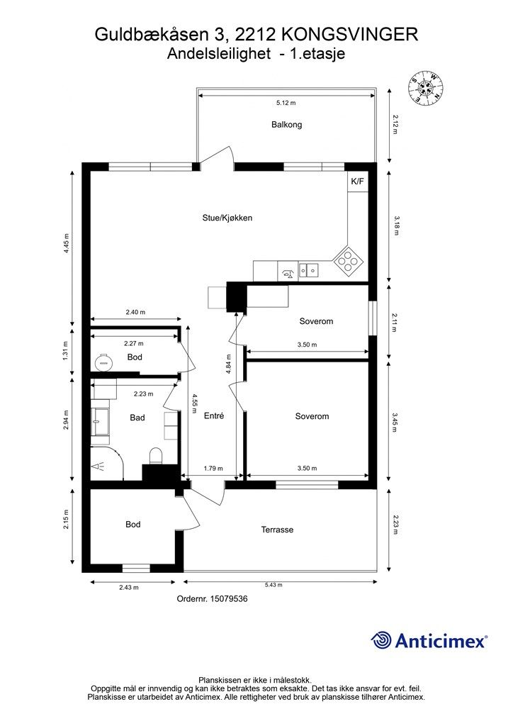 Plantegning - 1.etasje