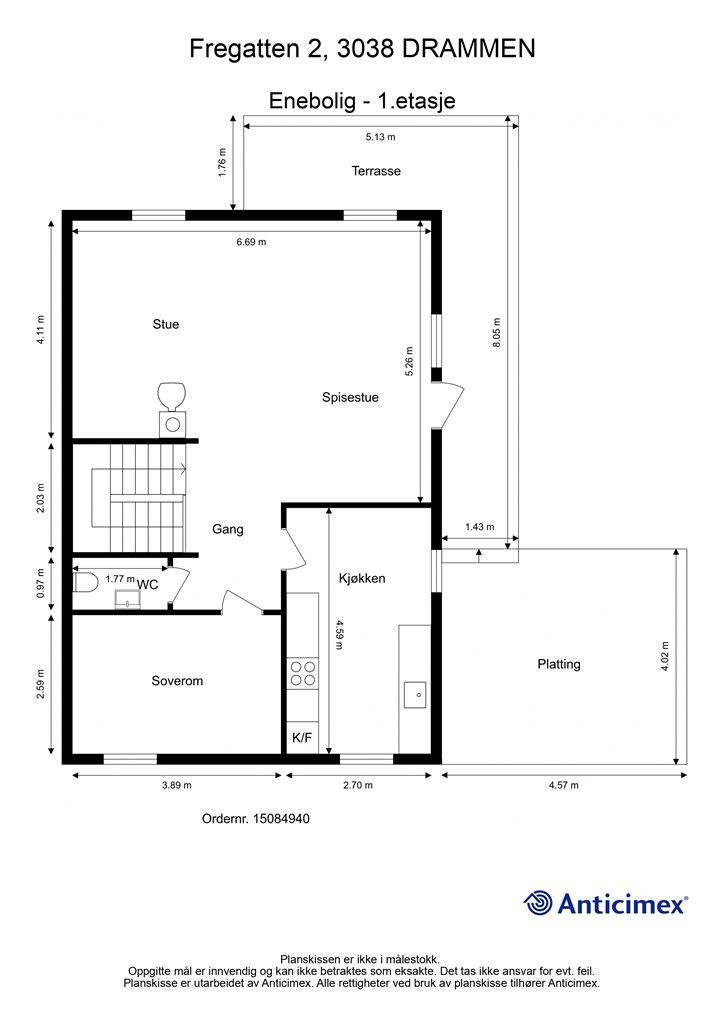 Plantegning - 1. etasje