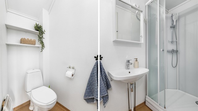 Badet er fra ukjent årstall og i helhet gitt TG 2. Fornying/oppgradering bør påregnes.
