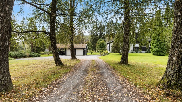 Innkjørsel til eiendommen.