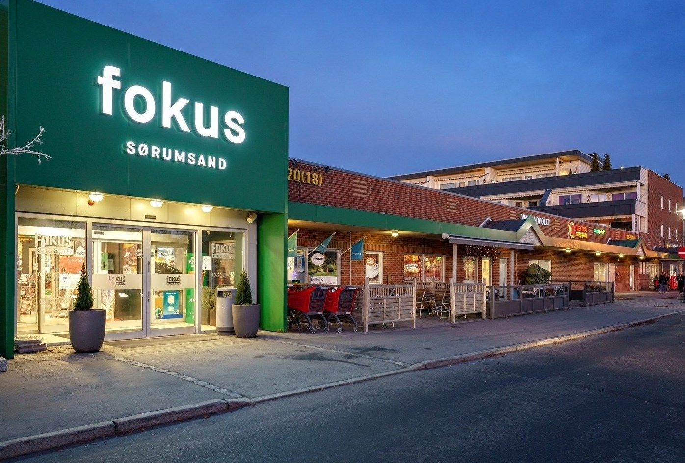 Gangavstand til butikker og øvrige servicetilbud. 
