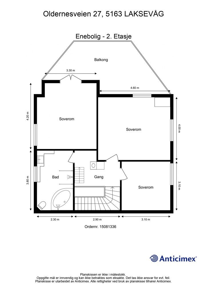- Plantegning 2. etasje -