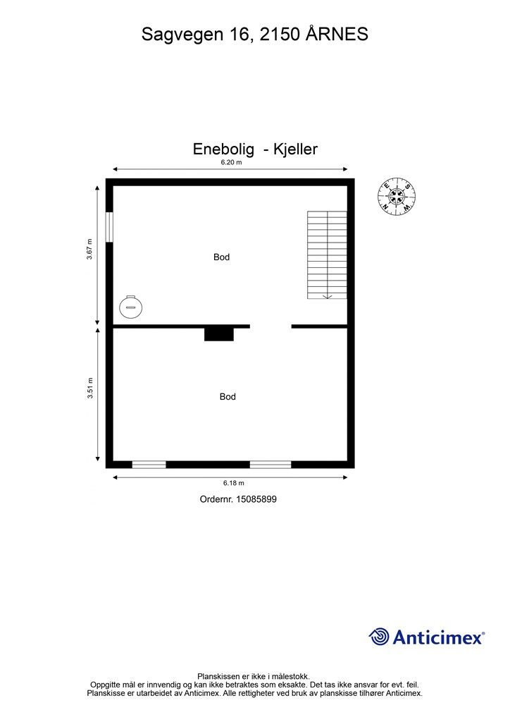 Plantegning - Kjeller.
