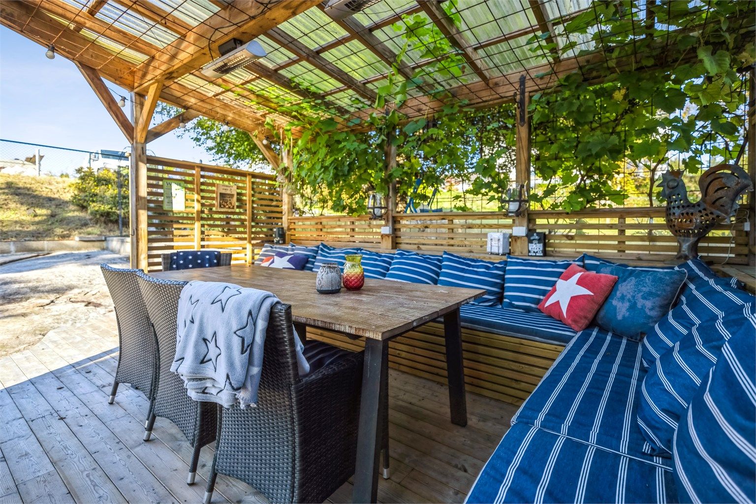 Her er alt lagt til rette for å samle venner og familie til sosiale sammenkomster