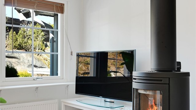 Peisovnen gir en lun og god varme på kalde dager.