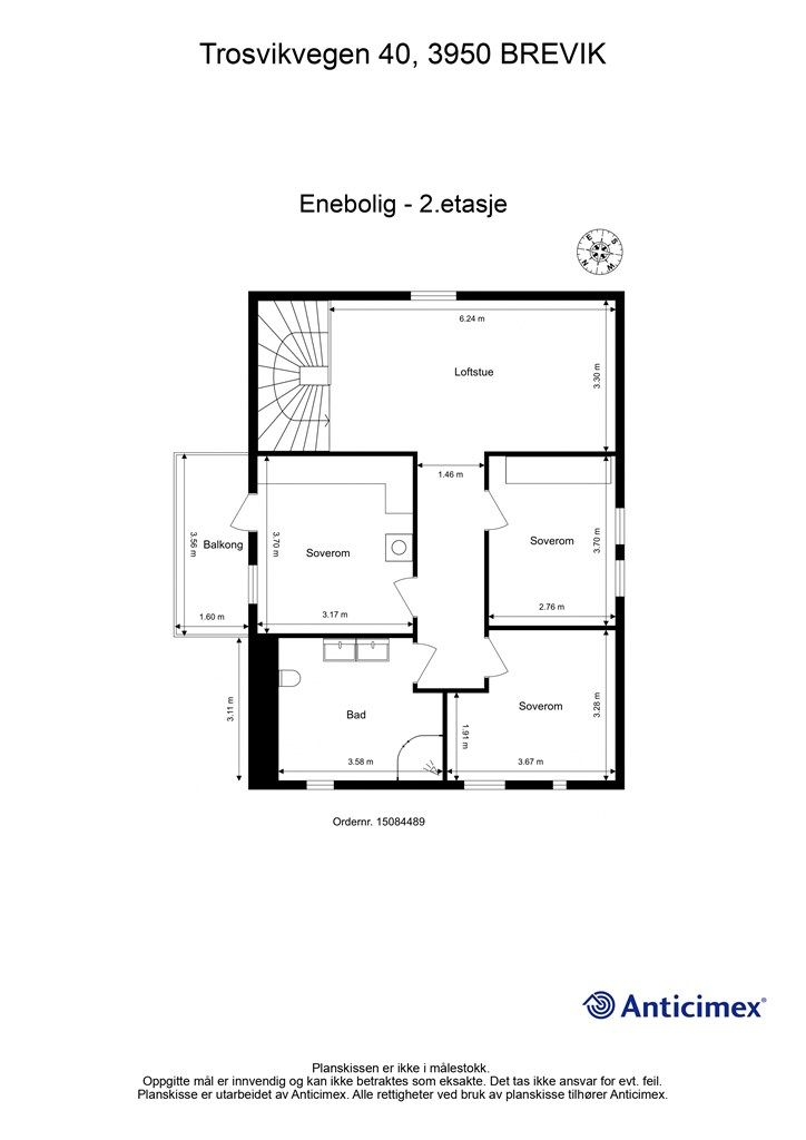 Plantegning 2. etasje.