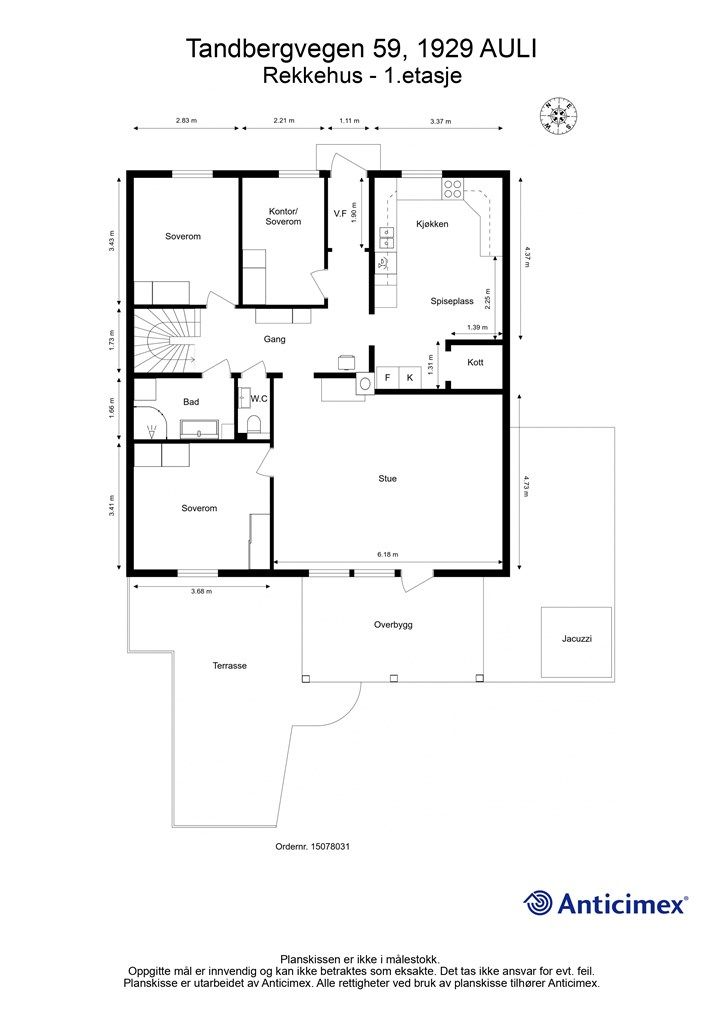 Plantegning - 1.etasje.