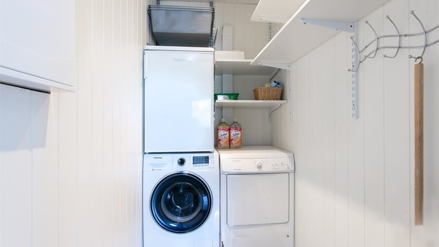 Vaskerom i hovedetasjen (tidligere trapperom) - ikke bruksendret og omsøkt