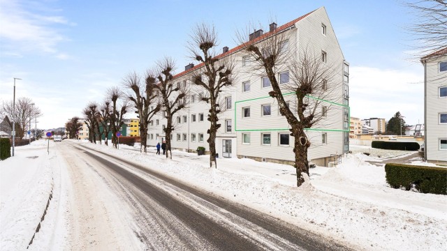 Endeleilighet mot rolig gate og flott grøntområde og bakgård