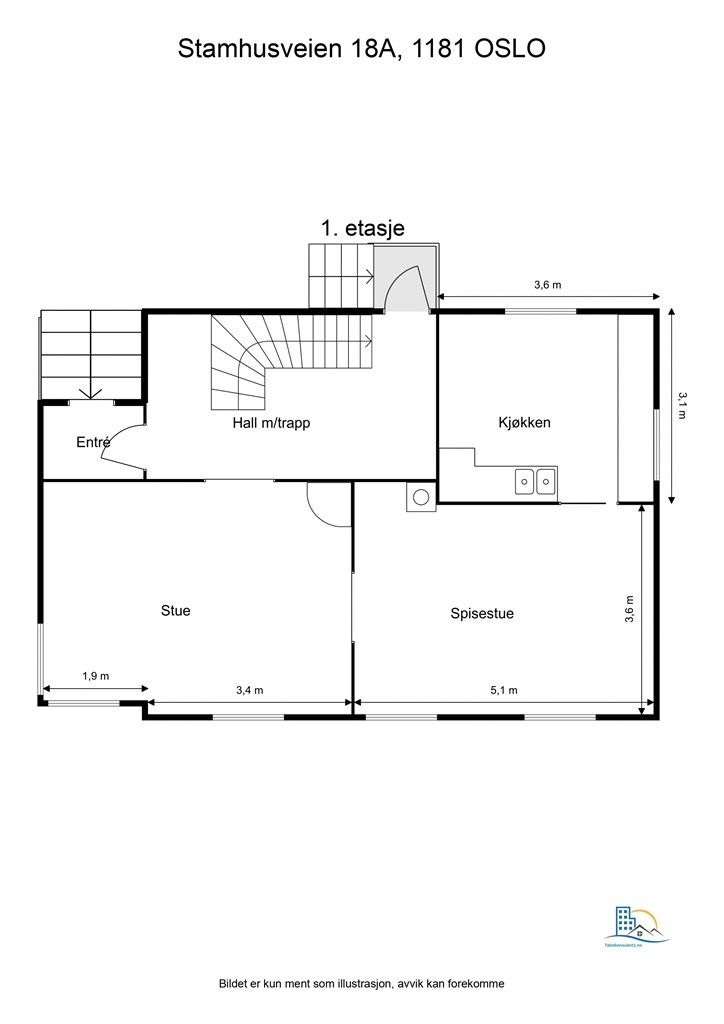 Plantegning - 1. etasje