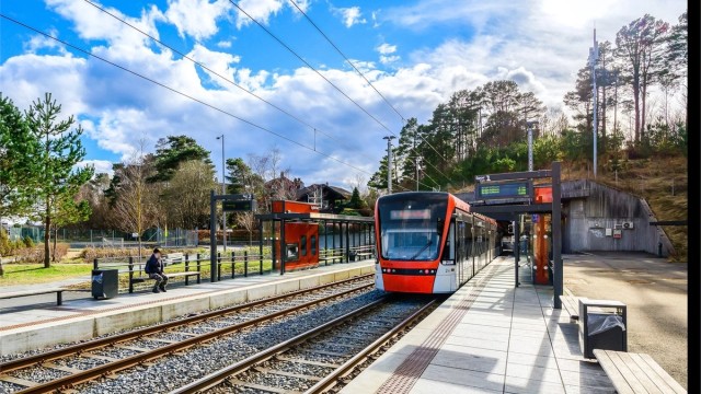 Bybanestopp ligger like ved leiligheten