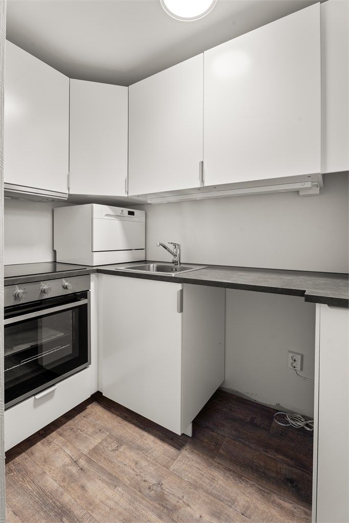 Kjøkken i hybel nr. 1.