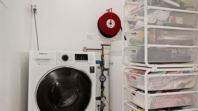 Praktisk vaskerom i 1.etg - Byggemeldt som bod - Ikke godkjent til varig opphold