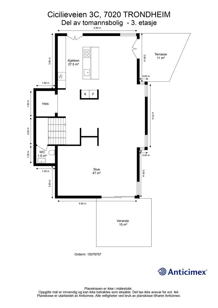 Planskisse 3. etasje.