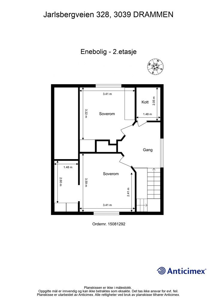 Plantegning - 2. etasje