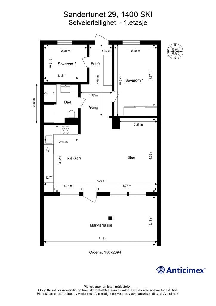 Plantegning - 1. etasje