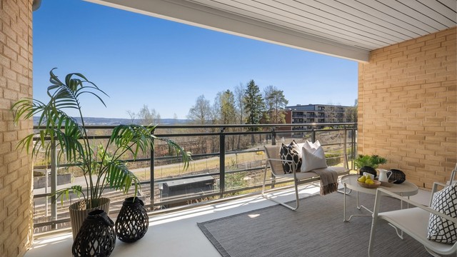 Et privat og skjermet uterom for rolige dager.