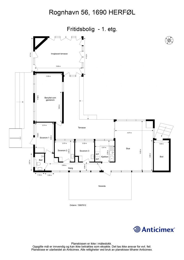 Planskissen er veiledende.