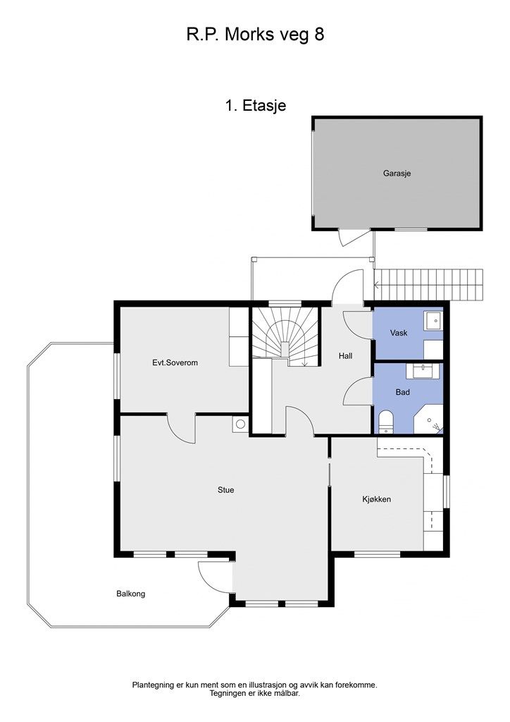 2 D plantegning 1 etasje