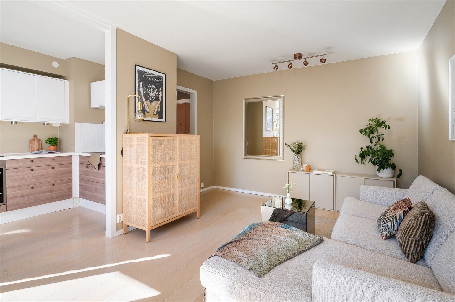 Varmtvann og internett er inkludert i felleskostnadene, og strømkostnadene holdes lave med bergvarme.