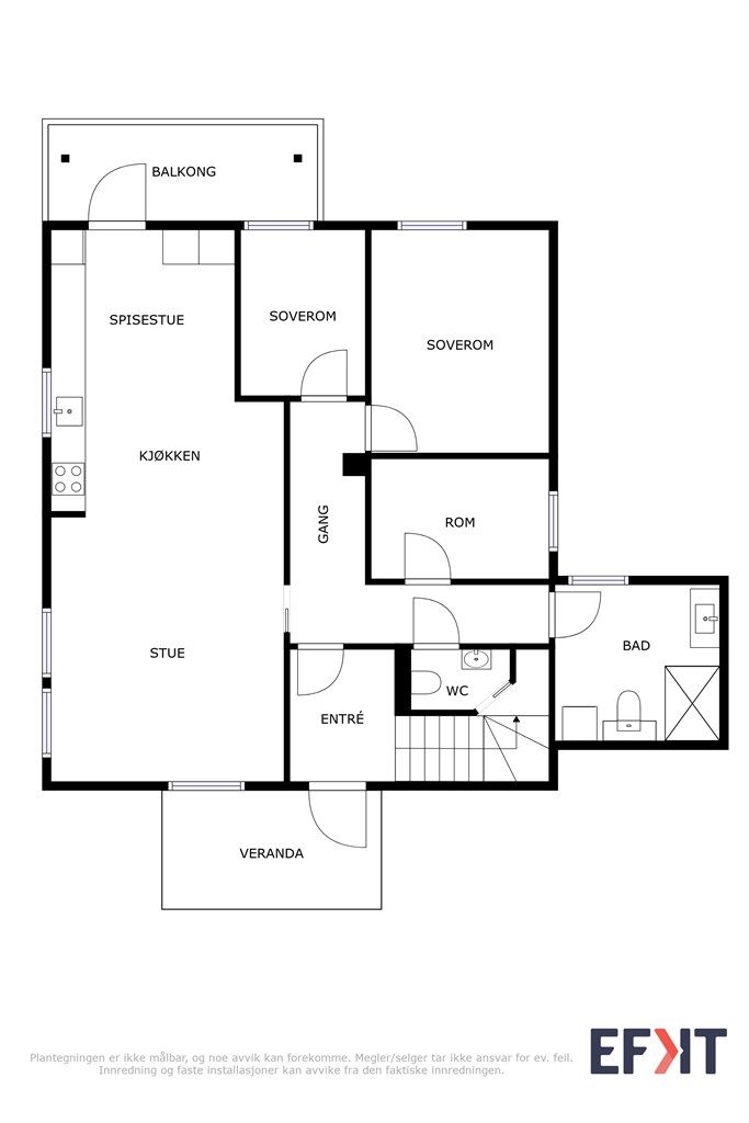 Plan 1. etasje