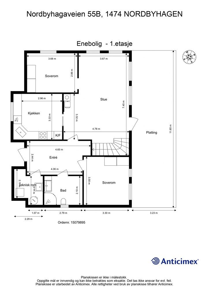 Plantegning- 1.etasje