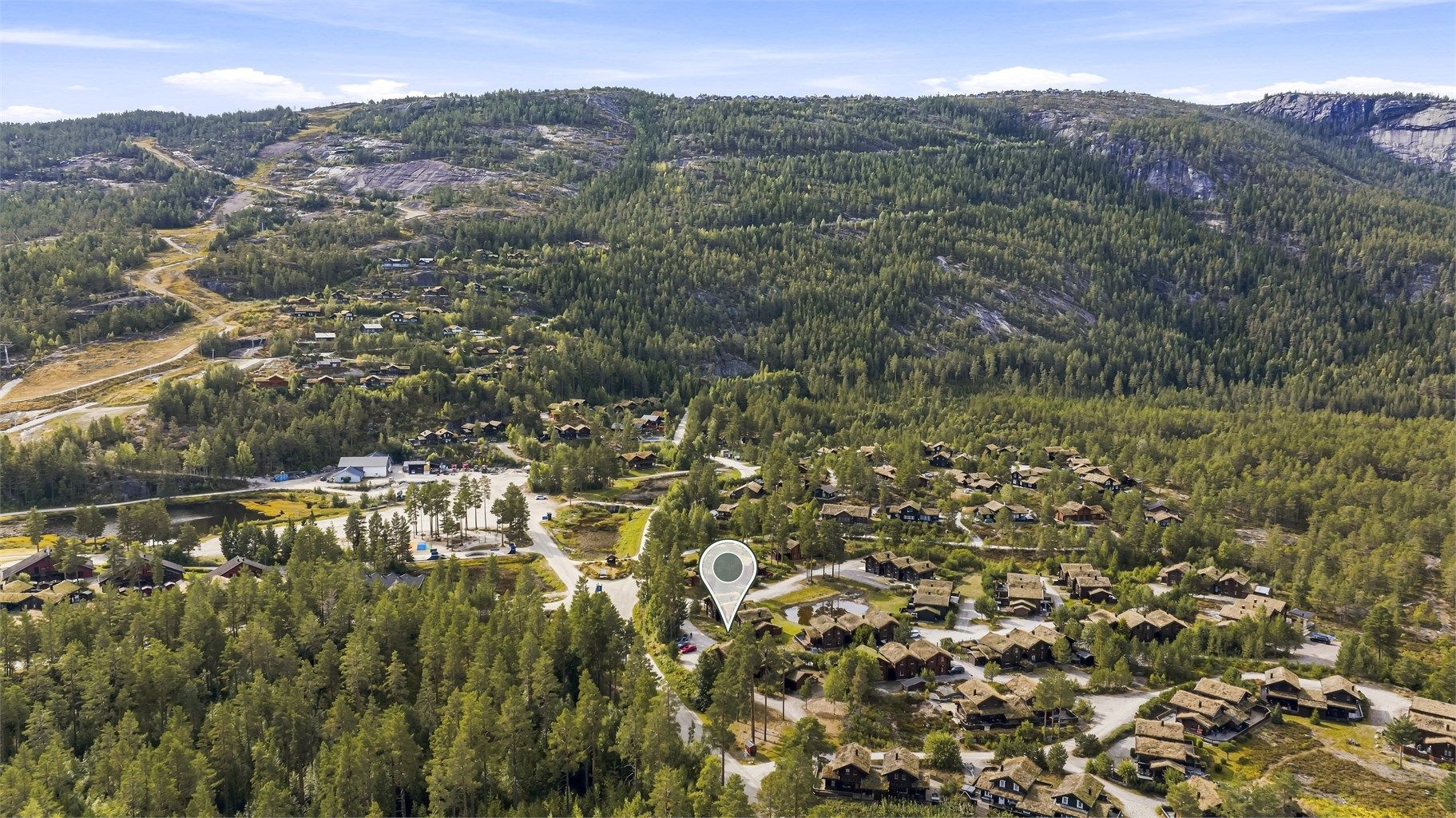 Herfra er det tilgang til et stort nettverk av langrennsløyper.