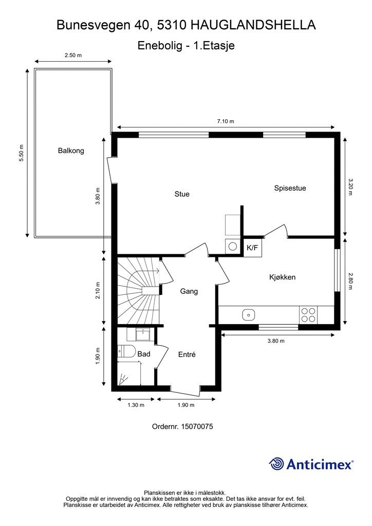 Planskisse 1. etasje