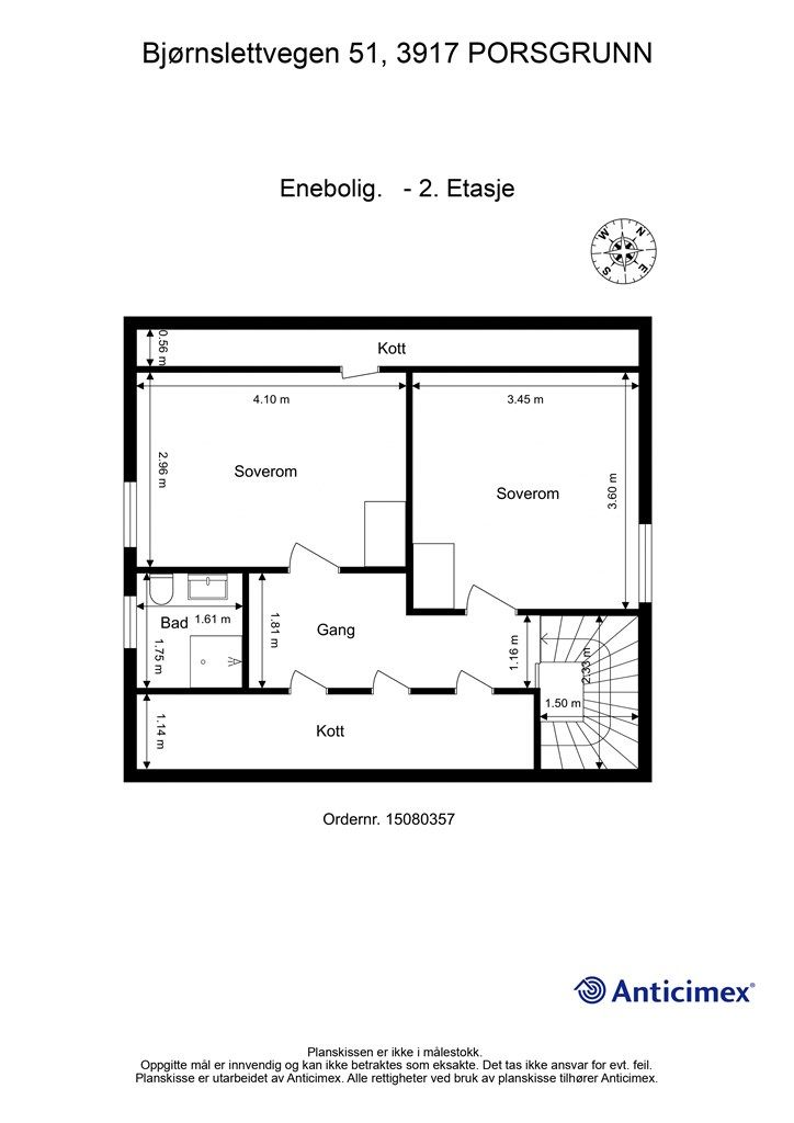 Plantegning 2. etasje.