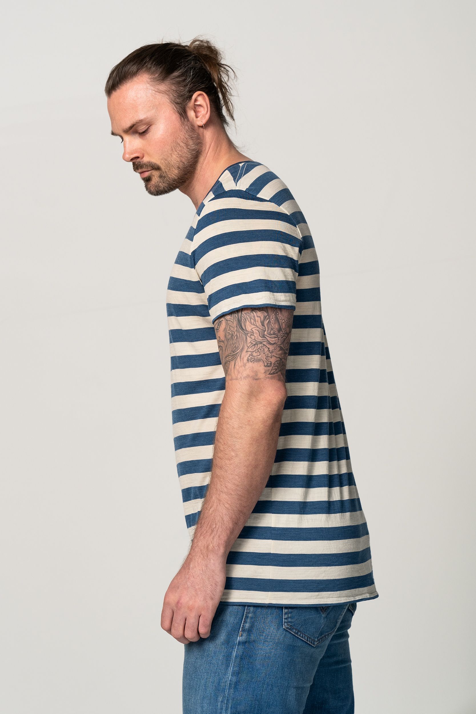 Striped t shop shirt h