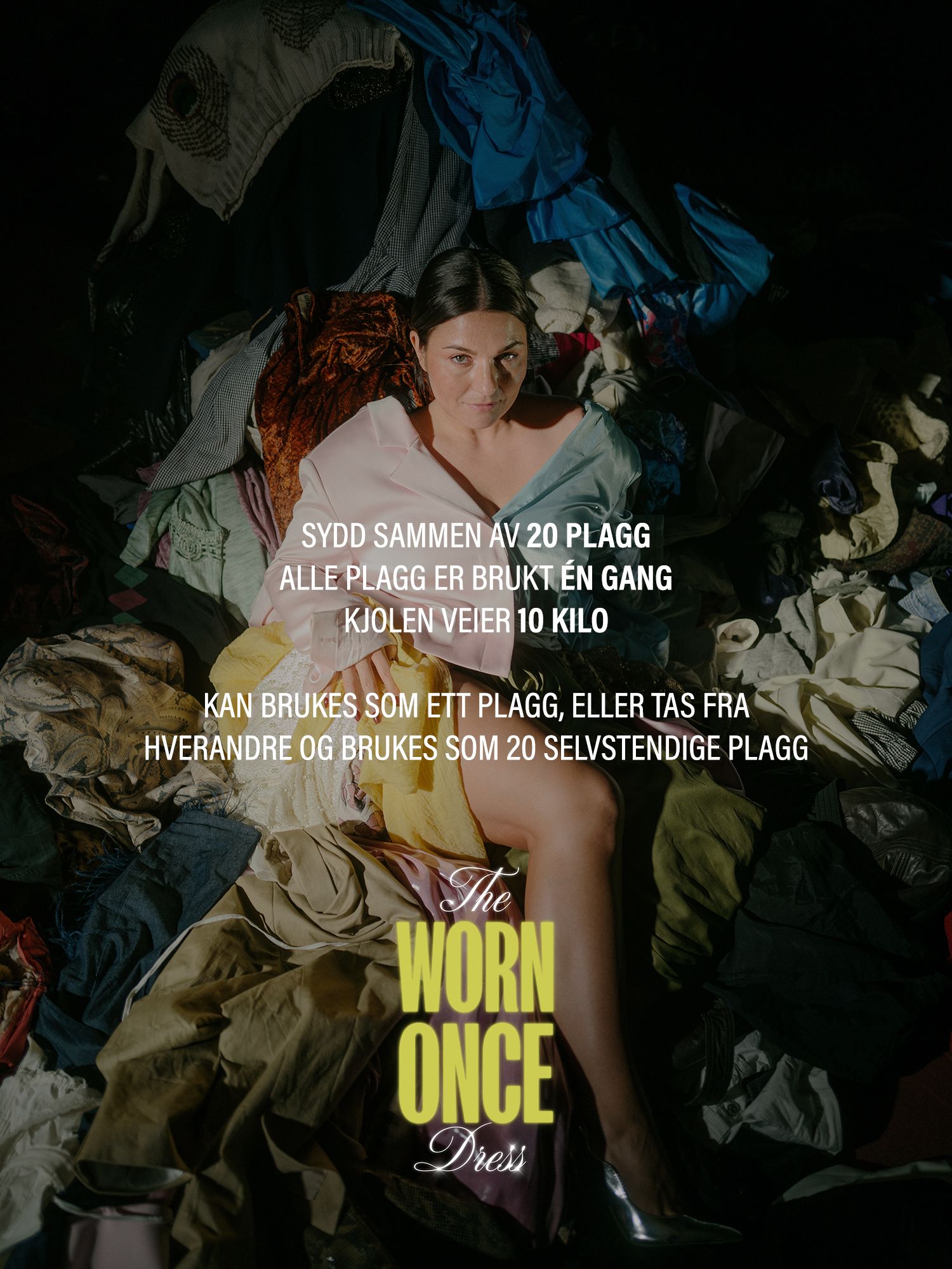 Bilde av The Worn Once Dress, et tiltak for å rette oppmerksomheten mot overforbruket av klær i Norge og verden
