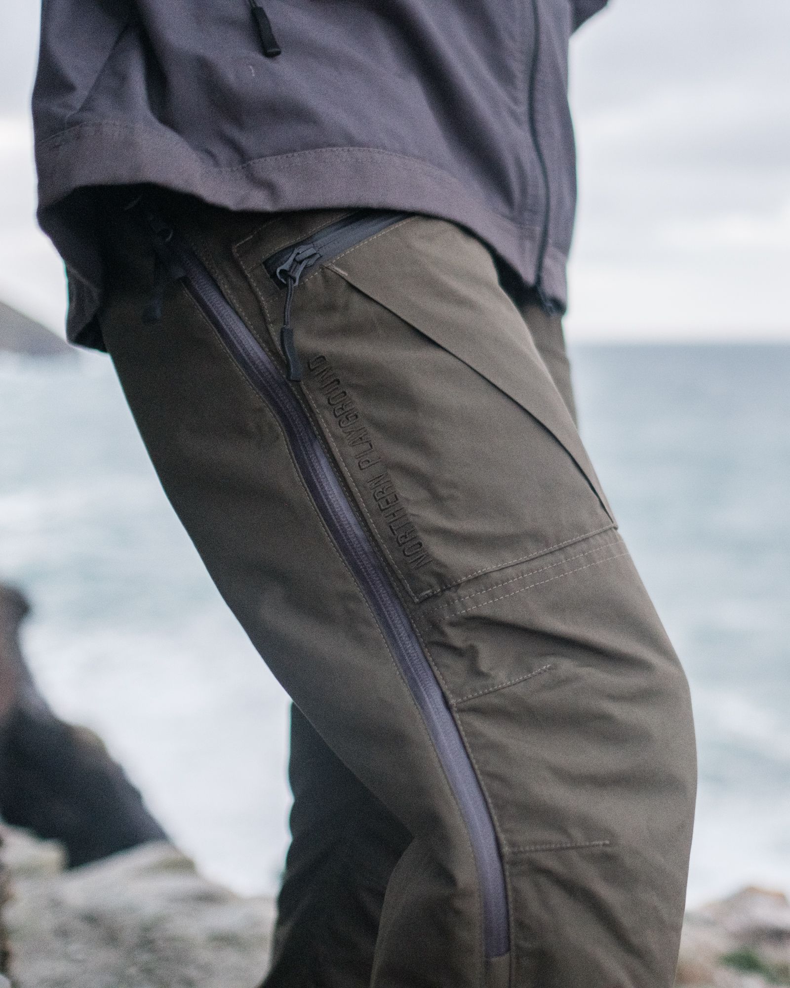 Photo of the knee on The Last Pants showing another reinforcement point