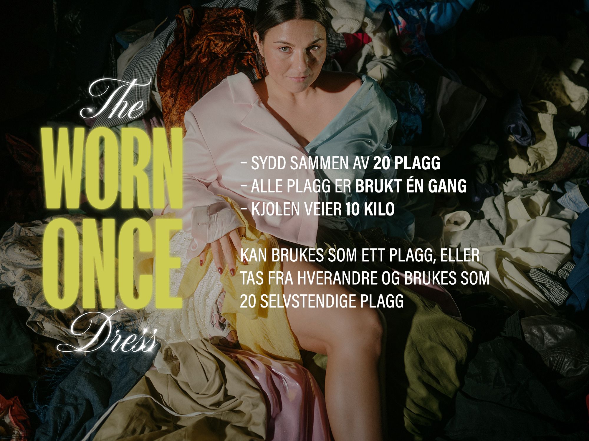 Infografikk om the worn once dress StSunniva i the worn once dress