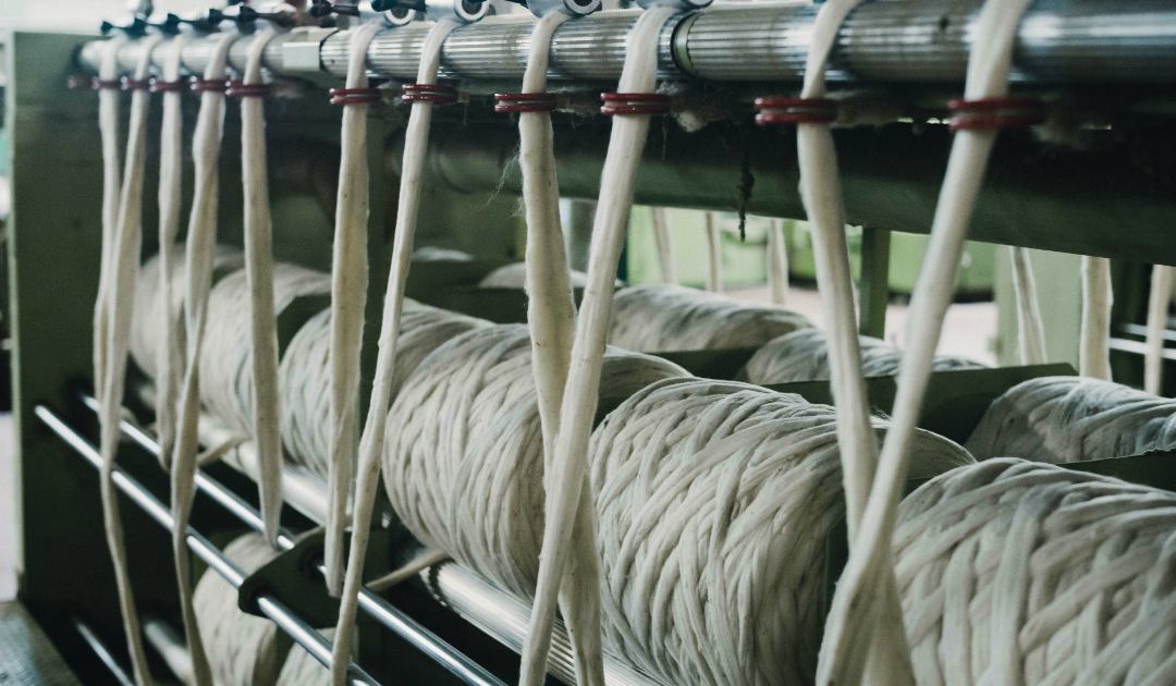 Picture of wool production and spinning of wool