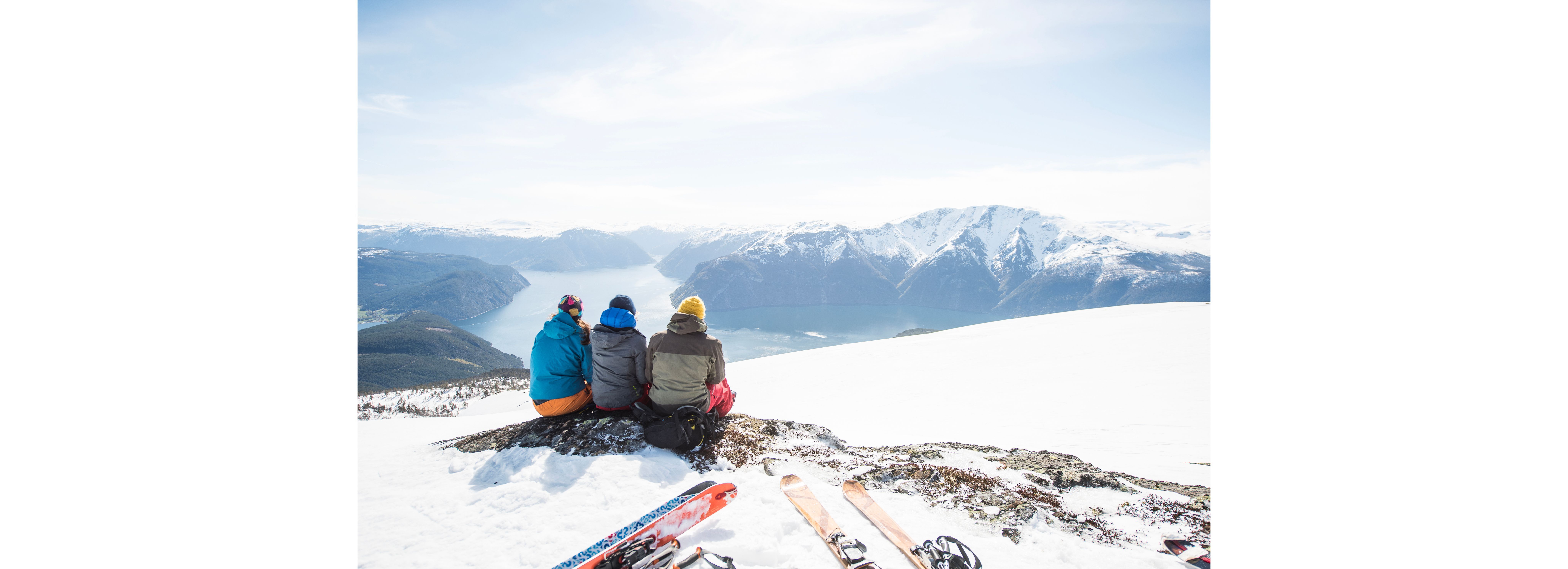 Photo of the NP team on top of a mountain.