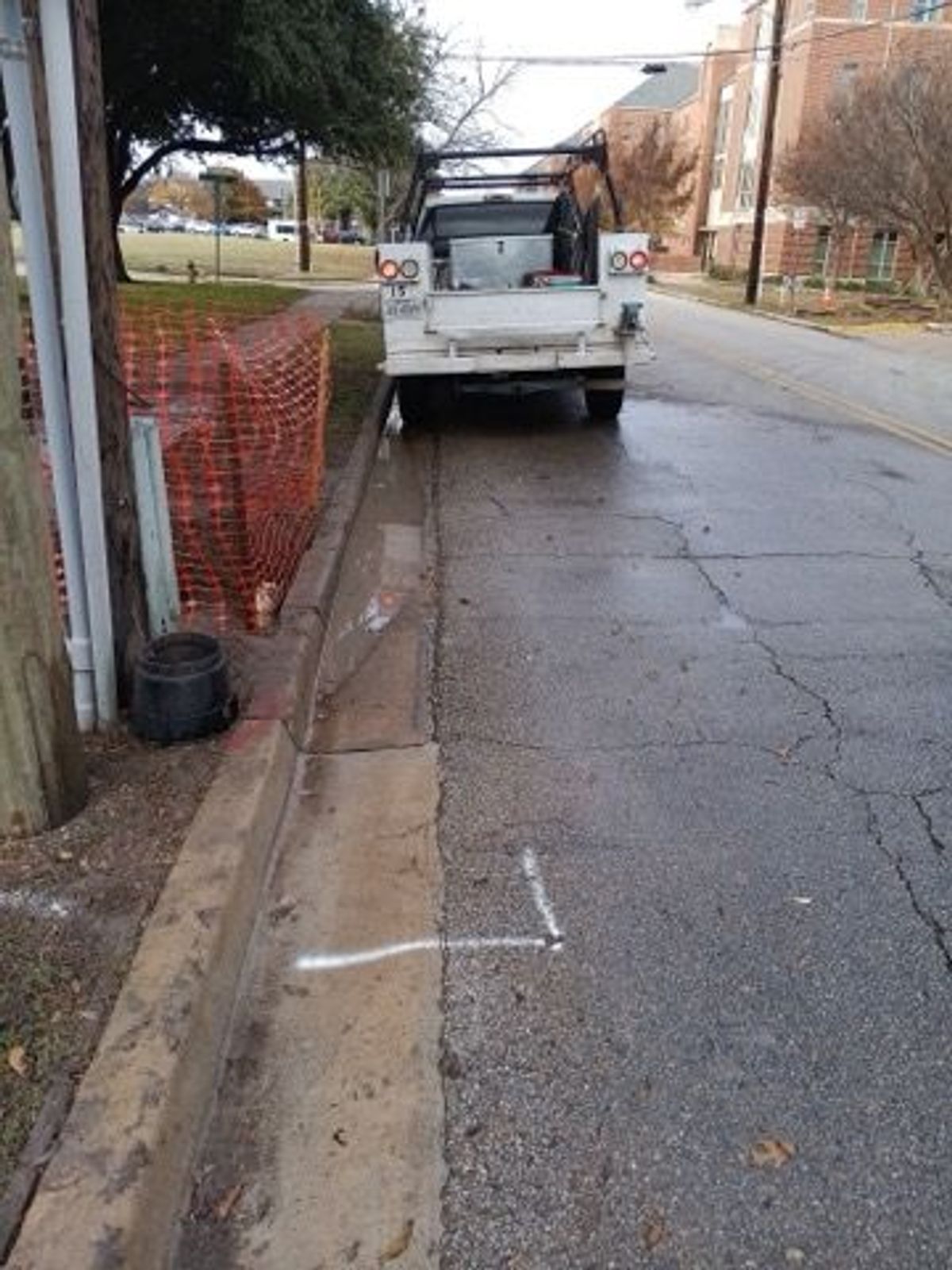 Hydrovac excavation job site in Waco, TX