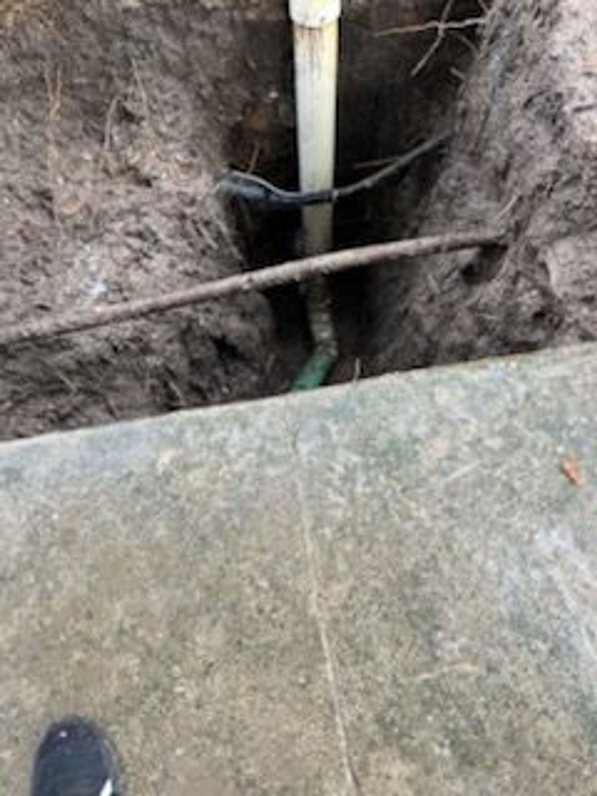 Hydrovac excavation job site in Waco, TX