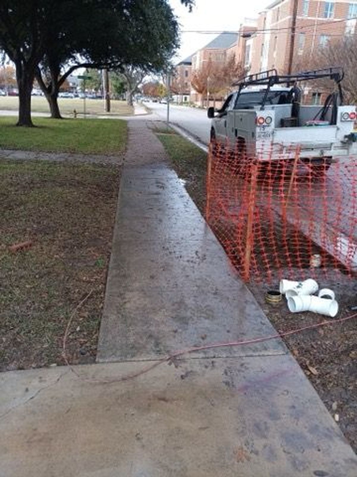 Hydrovac excavation job site in Waco, TX