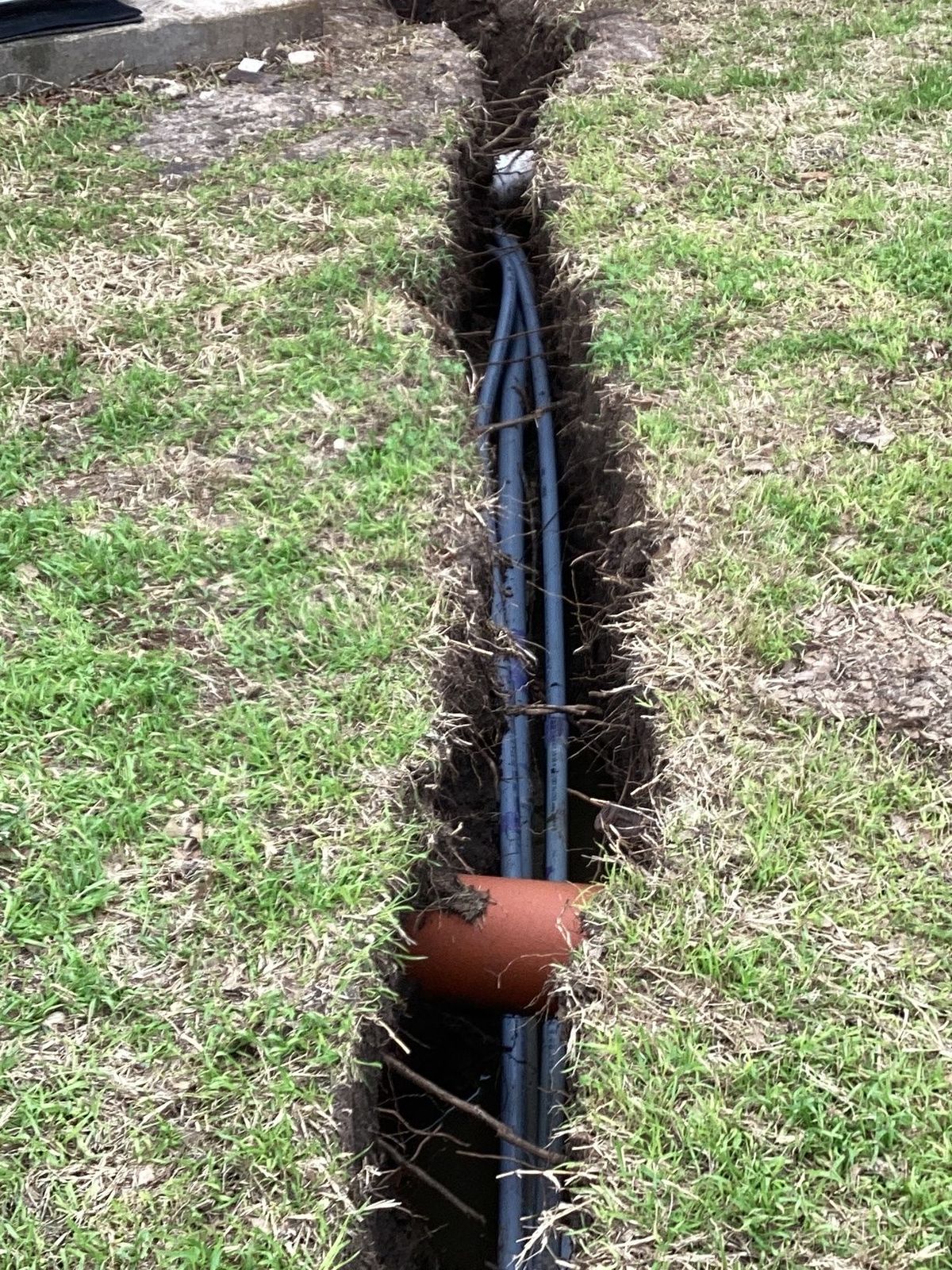 Hydrovac excavation job site in Waco, TX