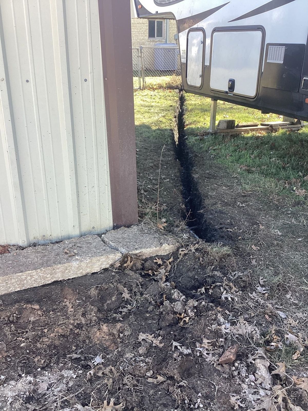 Hydrovac excavation job site in Waco, TX