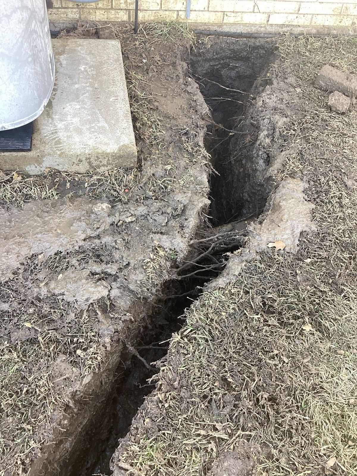 Hydrovac excavation job site in Waco, TX