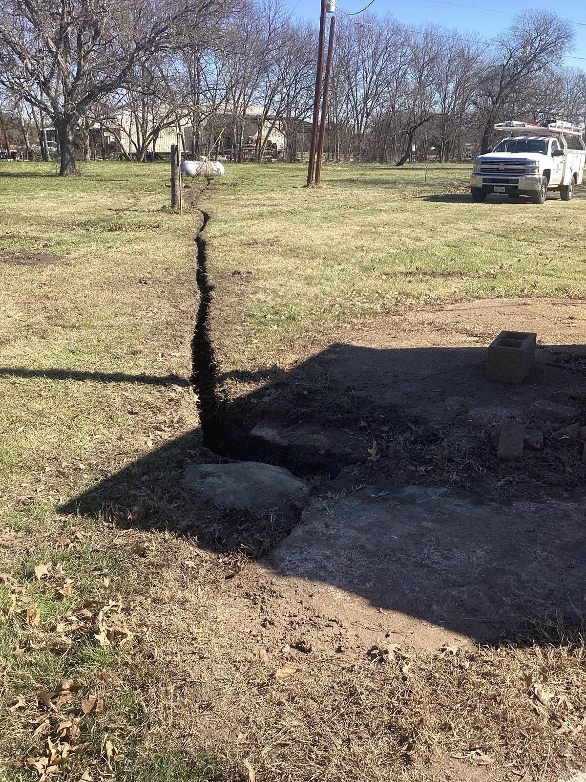 Hydrovac excavation job site in Waco, TX