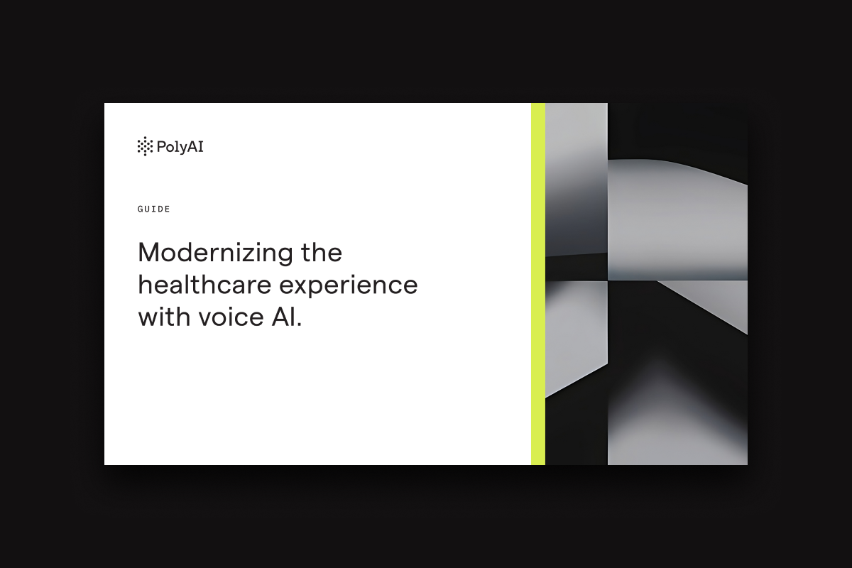 Modernizing the healthcare experience with voice AI