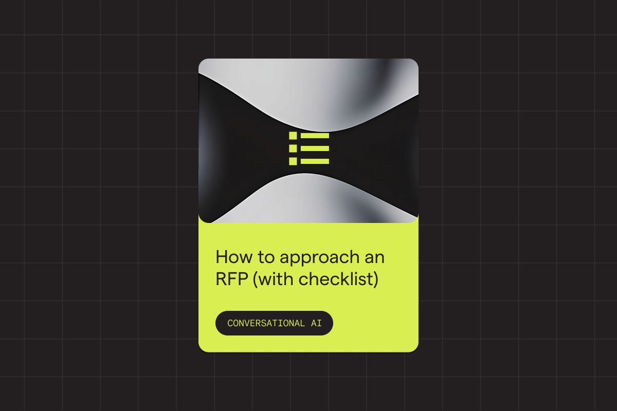 How to approach a conversational AI RFP (with checklist)