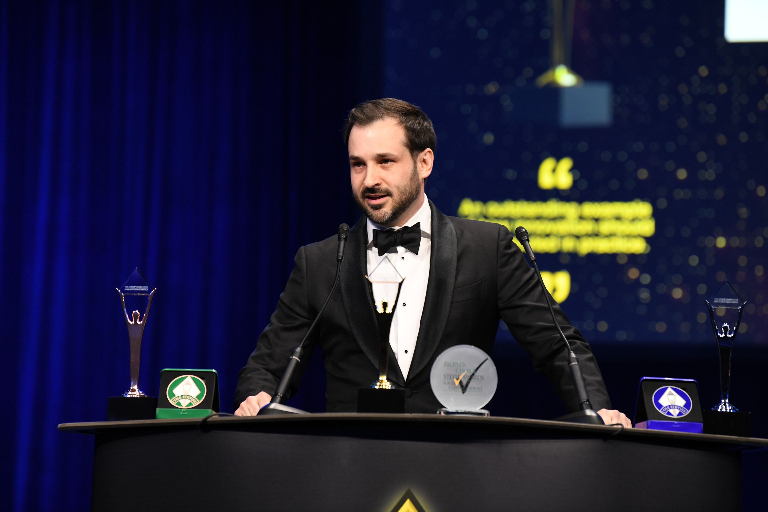 Our very own Ryan Taylor accepting our award