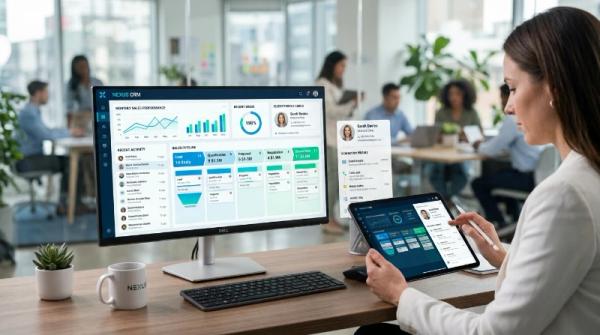 CRM pipeline with automated workflows moving deals through stages