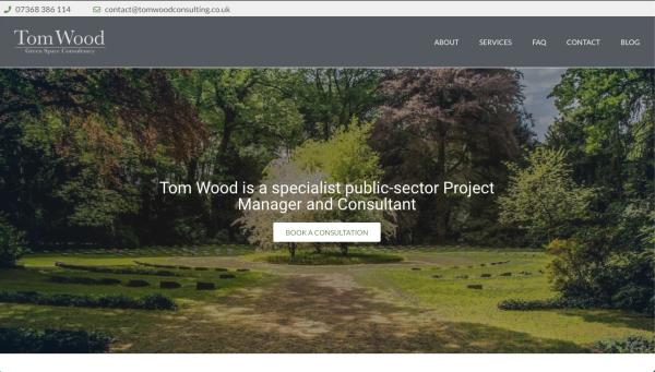 Website redesign work by Boosh Digital for a small business