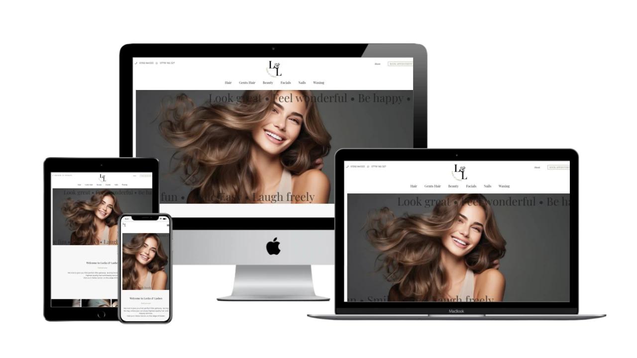 Website redesign work by Boosh Digital for a small business