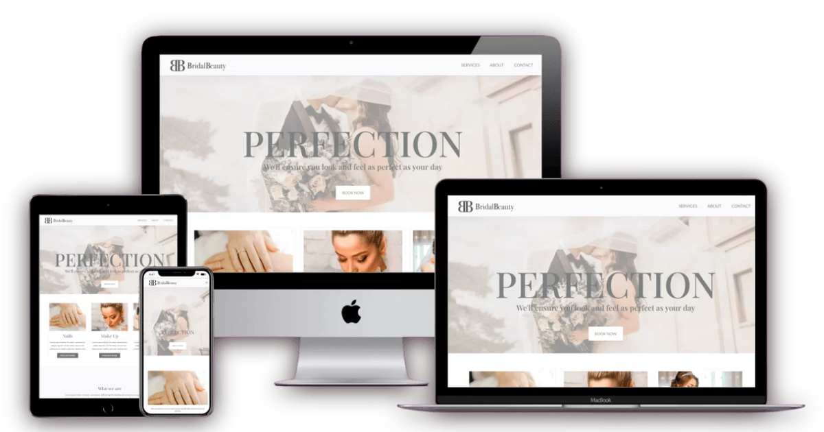 Local bridal shop website