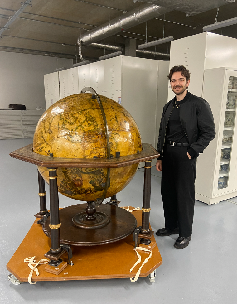 Coronelli globe at Greenwich Museum (Storage)